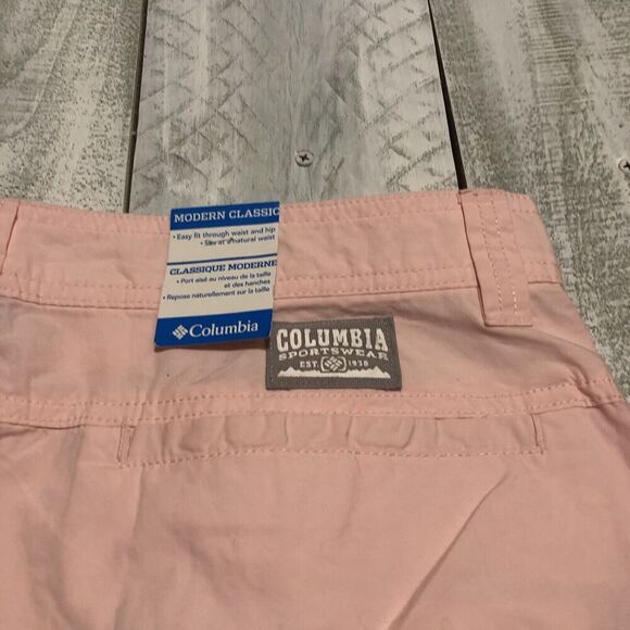 NEW Columbia Sportswear Modern Classic Size 34 Men's Washed Out Shorts Pink - Picture 7 of 7